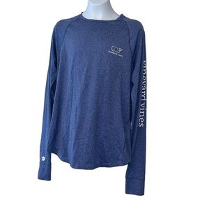 Vineyard vines men’s blue long sleeve performance shirt sz small